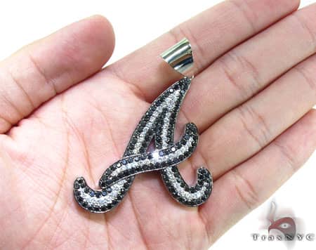 Custom Initial A Pendant 19093 - Image 9