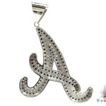 Custom Initial A Pendant 19093 - Image 5