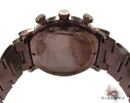 Brown Gucci 101G Chrono Watch YA101341 19207 - Image 9