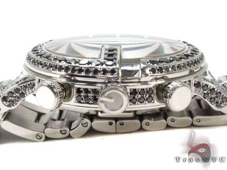 Fully Iced Black Diamond Gucci 101G Chrono YA101309 19208 - Image 9