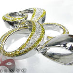 Canary Diamond Initial E Pendant 1920 - Image 8