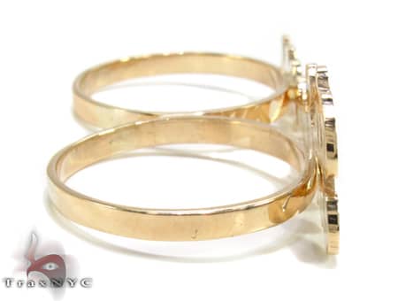 14K Yellow Gold & Diamond Princess Script Ring 19308 - Image 5