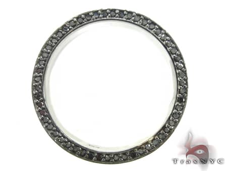 Black Gold Back Diamond Eternity Prong Ring 19312 - Image 2