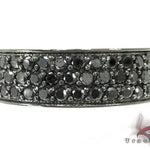 3 Row Black Diamond Ring 19535 - Image 2