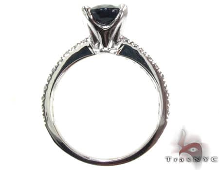 Ladies Black Sapphire Ring 19684 - Image 6