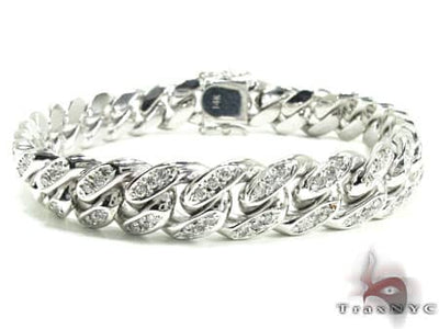 Diamond Miami Link Bracelet 19688 - Image 1