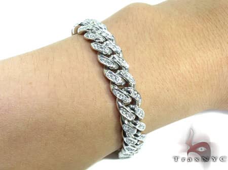 Diamond Miami Link Bracelet 19688 - Image 10