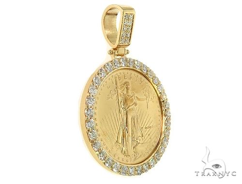 US Mint American Liberty 1oz Gold Coin With 18K Diamond Bezel 66063 - Image 2