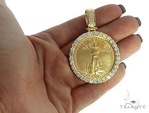 US Mint American Liberty 1oz Gold Coin With 18K Diamond Bezel 66063 - Image 6