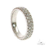 2 Row Diamond Eternity Wedding Band 68994 - Image 2