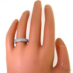 2 Row Diamond Eternity Wedding Band 68994 - Image 4