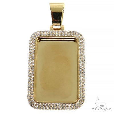 2 Row Diamond Frame Photo Pendant 68045 - Image 1