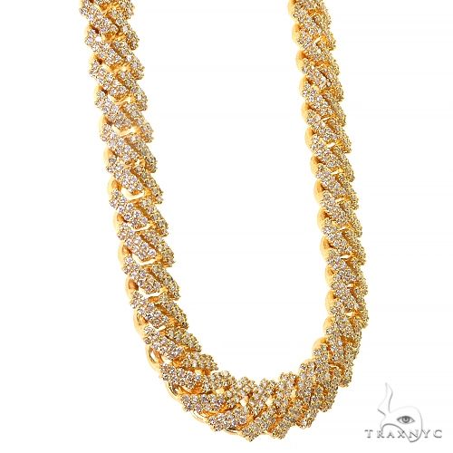 2 Row Diamond Miami Cuban Chain (Lab) 69104 - Image 2