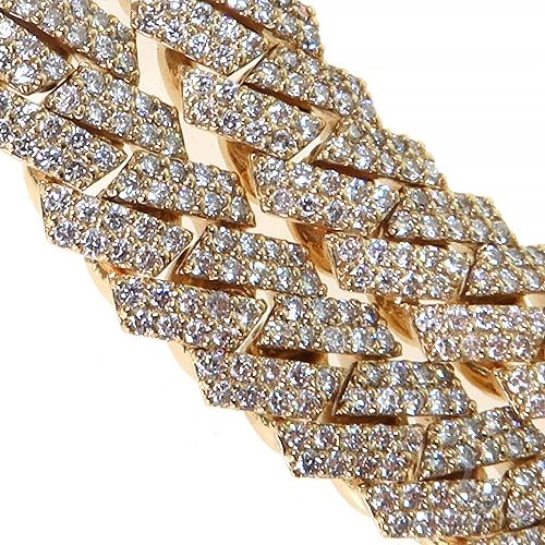 2 Row Diamond Miami Cuban Chain (Lab) 69106 - Image 4