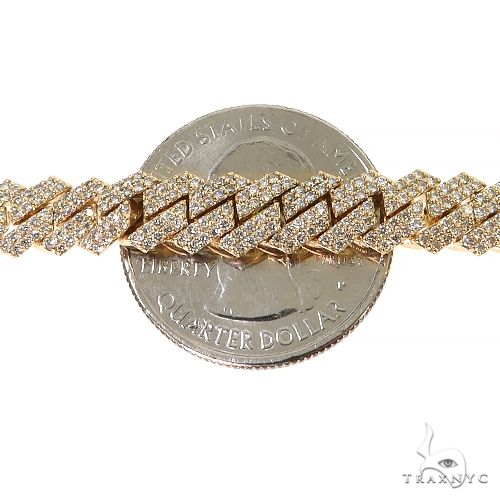2 Row Diamond Miami Cuban Chain (Lab) 69106 - Image 7