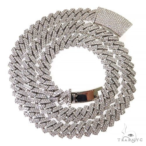 2 Row Diamond Miami Cuban Chain (Lab) 69107 - Image 3