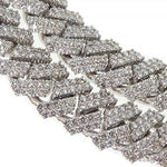 2 Row Diamond Miami Cuban Chain (Lab) 69107 - Image 4