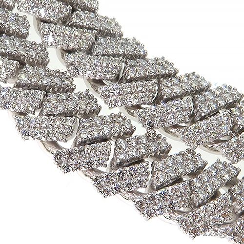 2 Row Diamond Miami Cuban Chain (Lab) 69107 - Image 4
