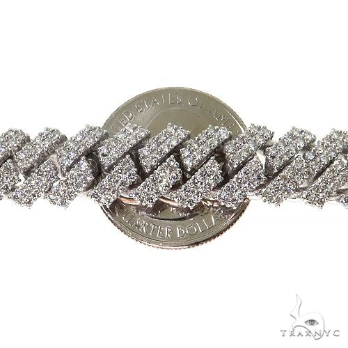 2 Row Diamond Miami Cuban Chain (Lab) 69107 - Image 6