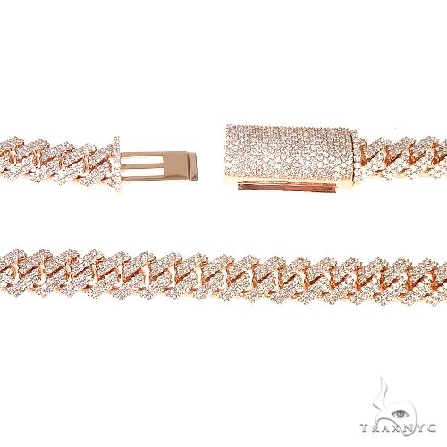 2 Row Prong Set Diamond Cuban Chain 66884 - Image 5