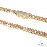 2 Row Prong Set Diamond Cuban Chain 66915 - Image 1
