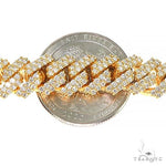 2 Row Prong Set Diamond Cuban Chain 66915 - Image 5