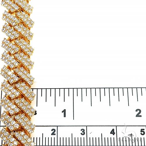 2 Row Prong Set Diamond Cuban Chain 66931 - Image 7