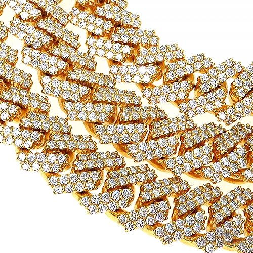 2 Row Prong Set Diamond Cuban Chain 66948 - Image 4
