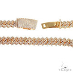 2 Row Prong Set Diamond Cuban Chain 66974 - Image 5