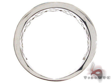 2 Row White Gold Round Cut Prong Diamond Wedding Ring 25181 - Image 5