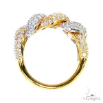 2 Tone 14K Gold Puffy Diamond Cuban Ring 66942 - Image 5