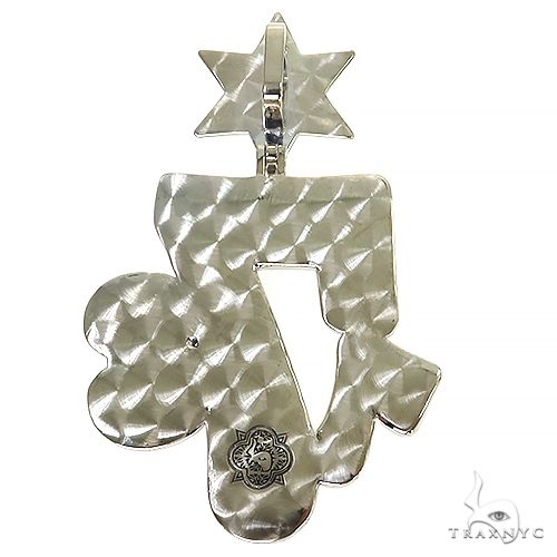 2 Tone Gold '773' Pendant With Jewish Star 68664 - Image 4