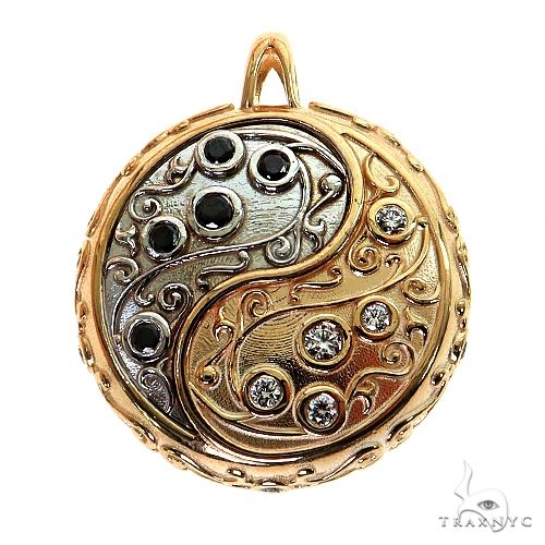 2 Tone Gold Yin Yang TraxNYC Pendant 68685 - Image 1