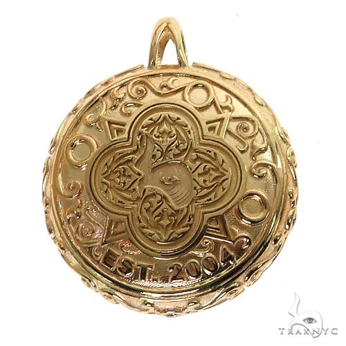 2 Tone Gold Yin Yang TraxNYC Pendant 68685 - Image 4