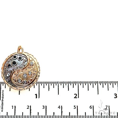 2 Tone Gold Yin Yang TraxNYC Pendant 68685 - Image 5