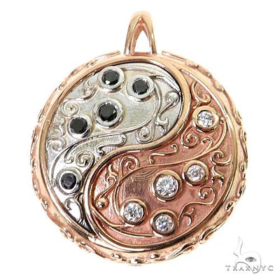 2 Tone Gold Yin Yang TraxNYC Pendant 68686 - Image 1