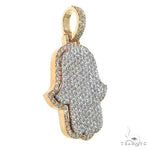 2 Tone Hamsa Diamond Pendant 68636 - Image 2