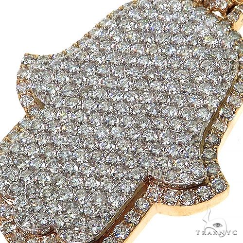 2 Tone Hamsa Diamond Pendant 68636 - Image 3