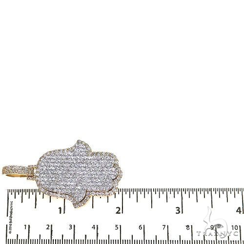 2 Tone Hamsa Diamond Pendant 68636 - Image 6