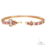 20 Pointer Pink Sapphire Diamond Tennis Bracelet 67814 - Image 2