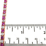 20 Pointer Pink Sapphire Diamond Tennis Bracelet 67814 - Image 6