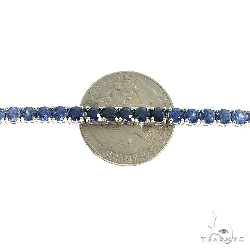20 Pointer Water Sapphire Tennis Bracelet 67051 - Image 5