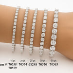 20 pt Diamond Tennis Bracelet 70574 - Image 6