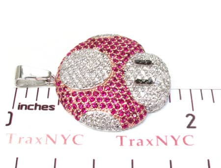 Custom Jewelry - Super Mushroom Diamond Pendant 20122 - Image 6