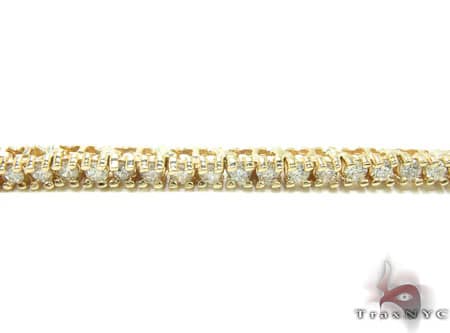 Yellow Gold Diamond Chain 40 Inches 3mm   20178 - Image 4