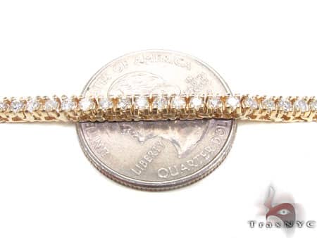 Yellow Gold Diamond Chain 40 Inches 3mm   20178 - Image 5