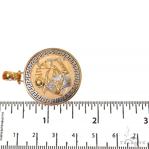 22K Gold Custom Made Greek Thoth Pendant 68197 - Image 6