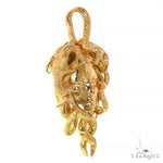 22K Gold Medusa Pendant 68015 - Image 2