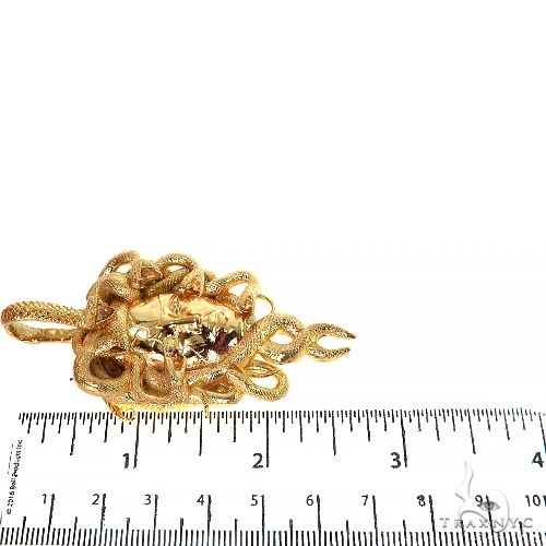 22K Gold Medusa Pendant 68015 - Image 7