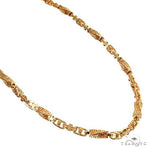 22K Yellow Gold Solid Greek Key Link Chain 26 Inches 5.5mm   67689 - Image 1